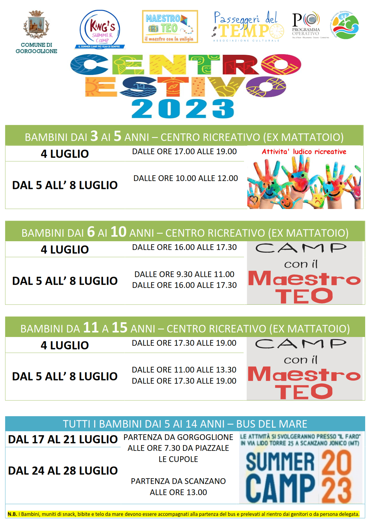 Centro estivo 2023