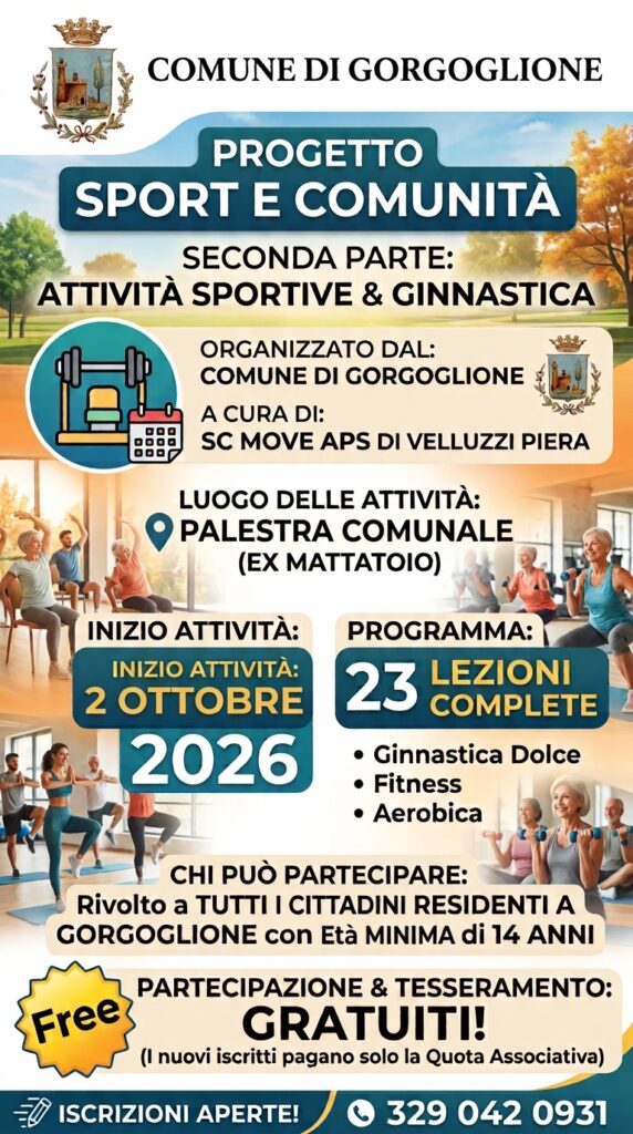 Progetto Soprt e Comunità - Comune di Gorgoglione MT